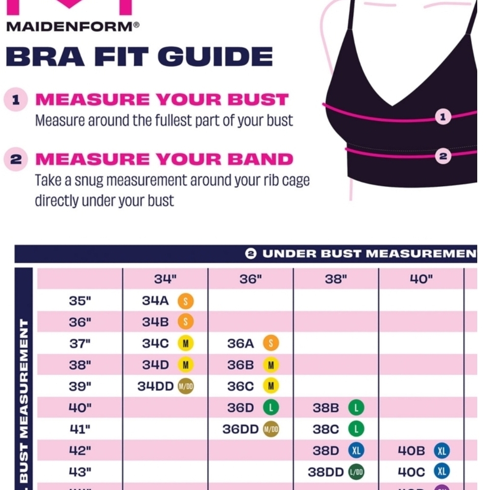 Maidenform Wire-Free Lifting Bra Set - Dark Blue and White - Picture 4 of 4